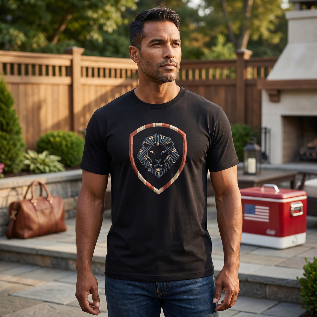 FLB Sovereign Lion Black Short Sleeve T-Shirt