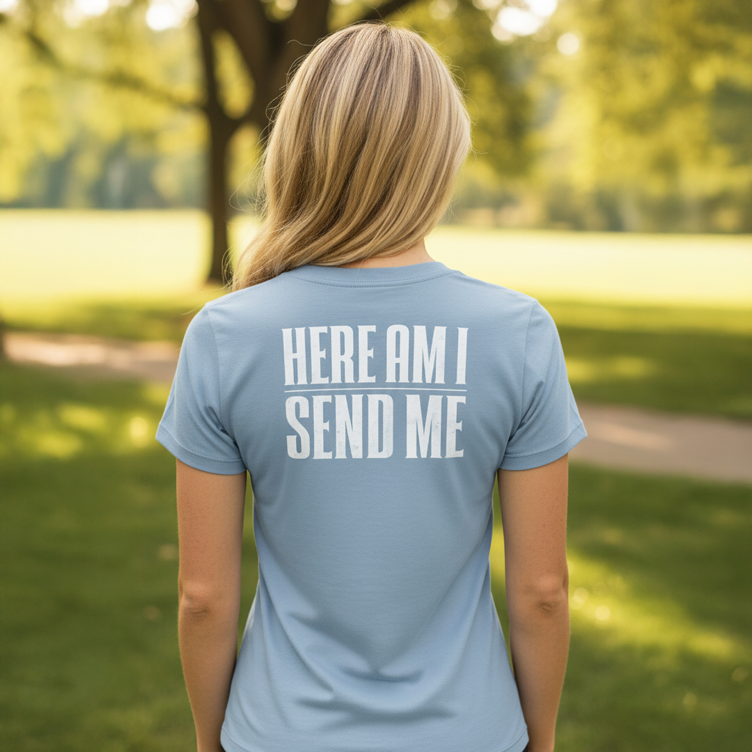 Women's Here Am I Send Me Short Sleeve T-Shirt