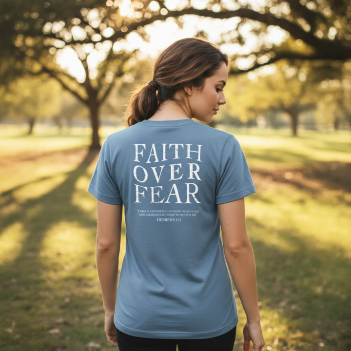Women's Faith Over Fear Short Sleeves T-Shirt