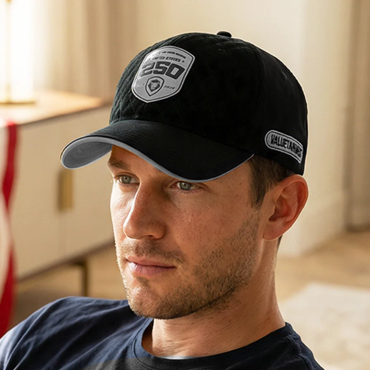 Future Looks Bright United States 250 Black & Silver Snapback Hat — Non-Numbered