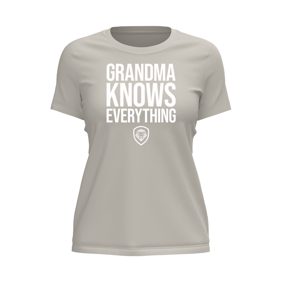 Grandma Knows Everything Grey shirt
