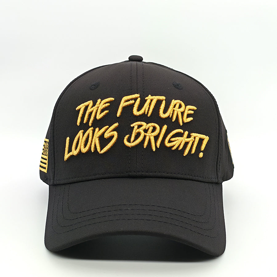 Future Looks Bright Black and Gold Snapback Hat