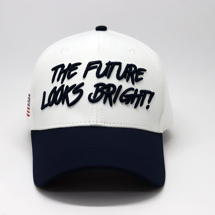 Future Looks Bright Dual Tone Navy and White Snapback Hat
