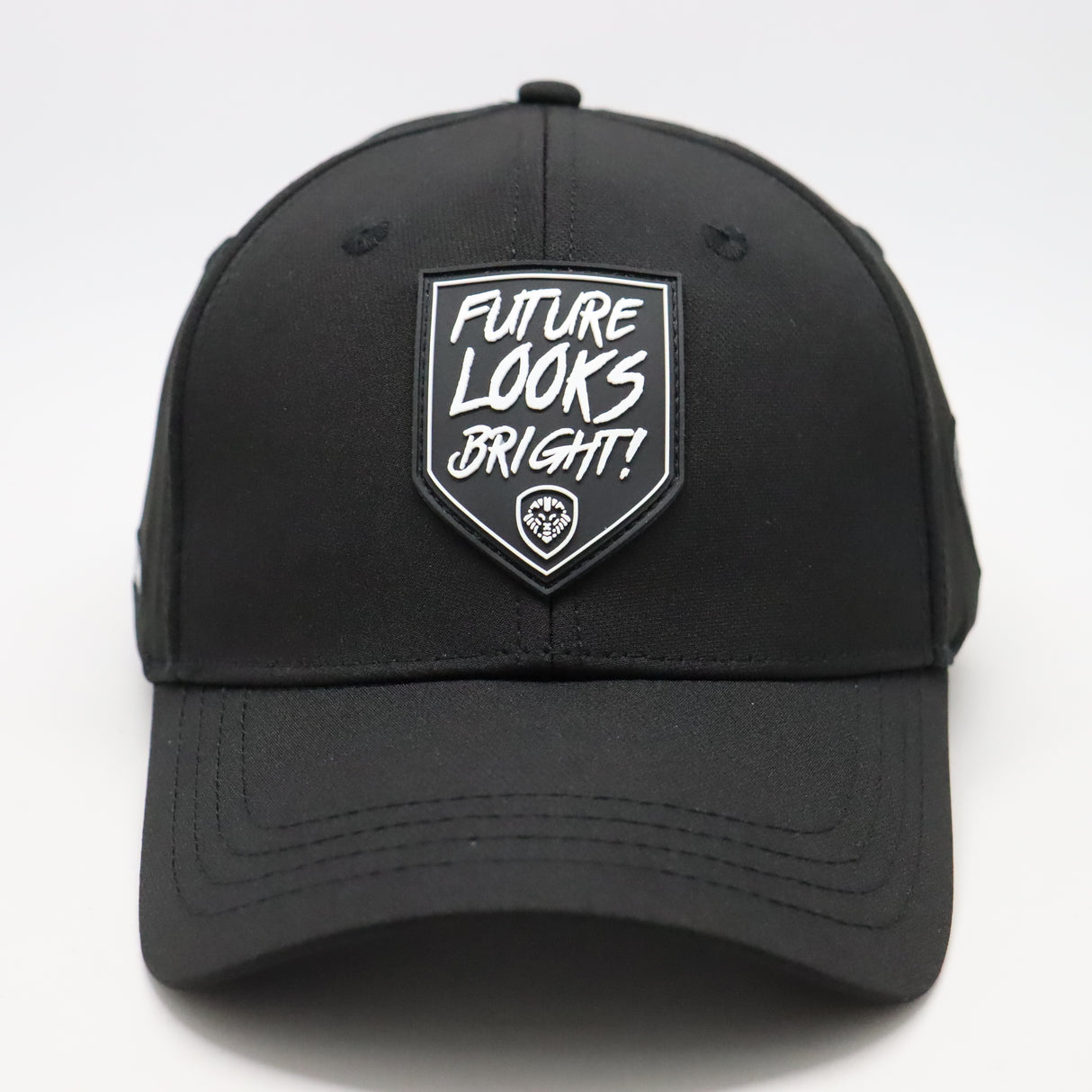 Future Looks Bright Shield Rubber Patch Diamond Black Snapback Hat