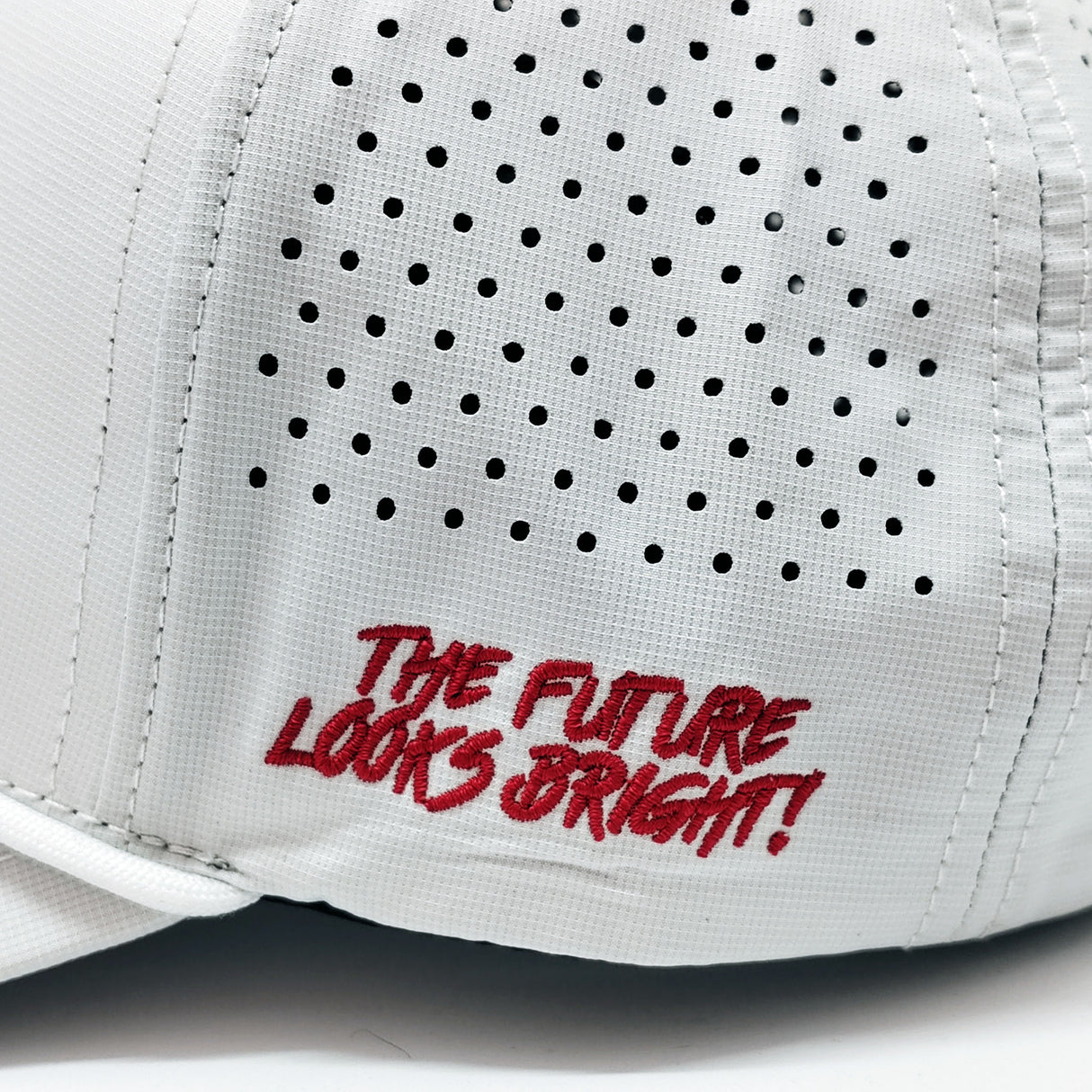 VT Flag Patch White Future Looks Bright Performance Snapback Hat