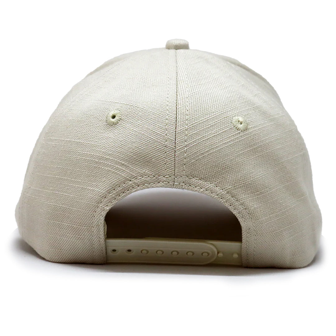 Future Looks Bright Ivory Cream Canvas Snapback Hat