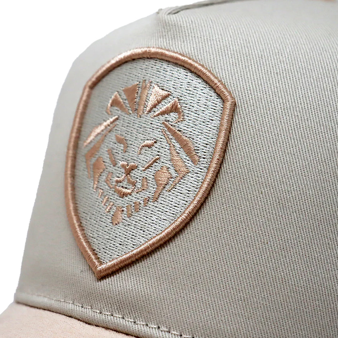 VT Shield Future Looks Bright Peached Suede Brim with leather strap Hat