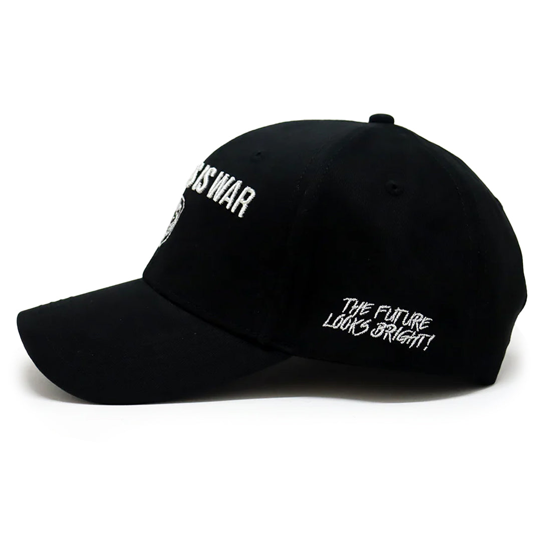 Business is War Silver and Black Snapback Hat