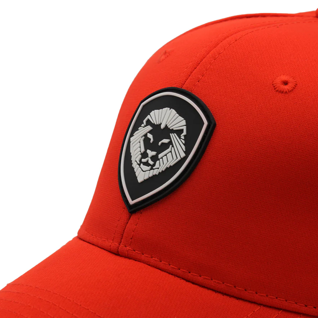VT Lion Shield Logo Future Looks Bright Red & White Snapback Hat