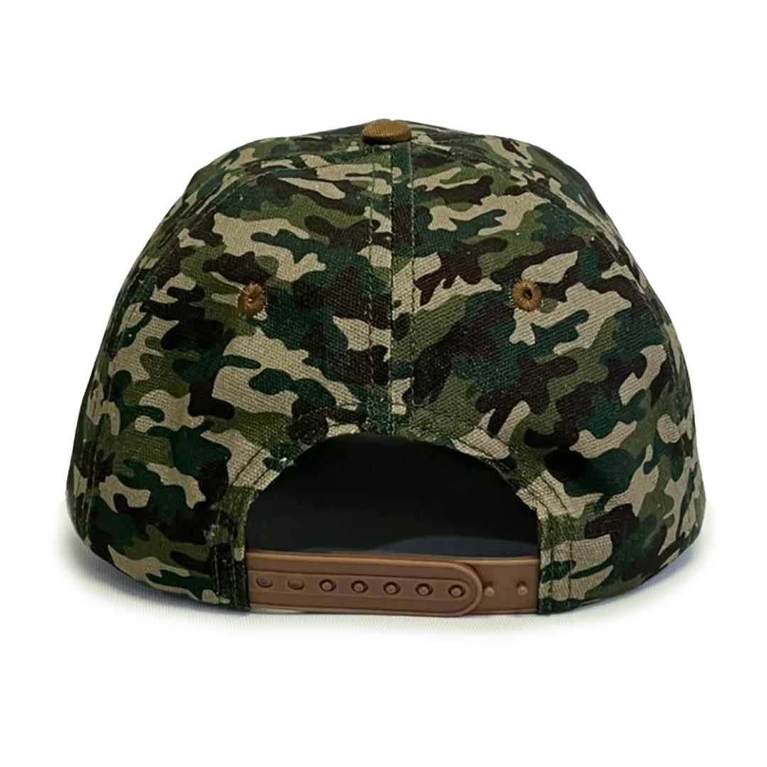 VT Shield Logo Future Looks Bright Camo Brown Snapback Hat