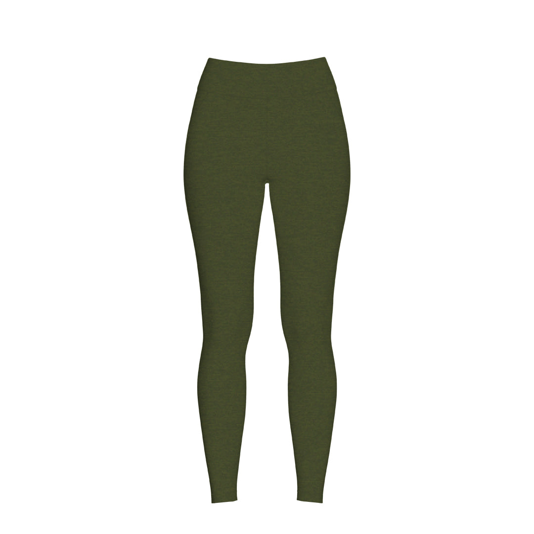 Women's Future Looks Bright Army Green Performance Leggings