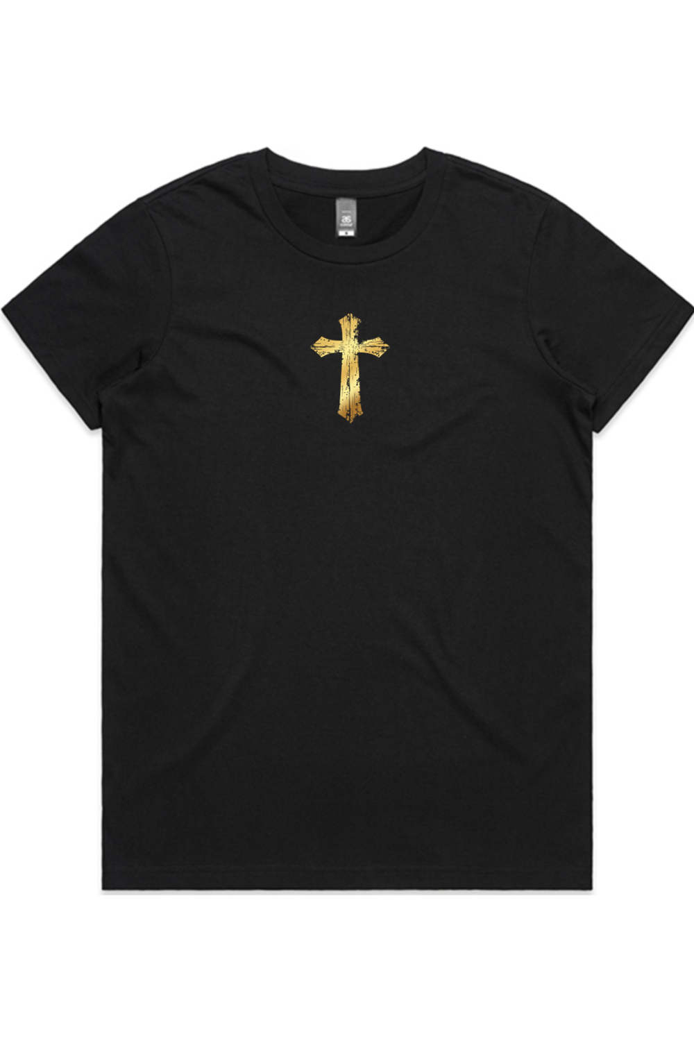 Women's Faith over Fear Black and Gold Shirt