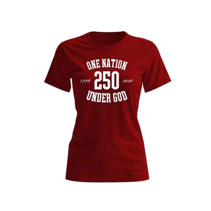 Women's One Nation Under God 250 Short Sleeve T-Shirt