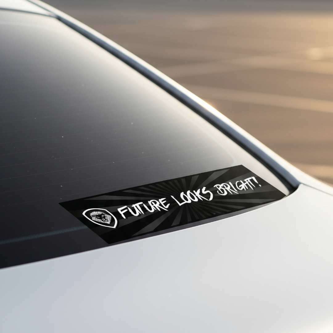 Future Looks Bright Bumper Sticker 12"x3"