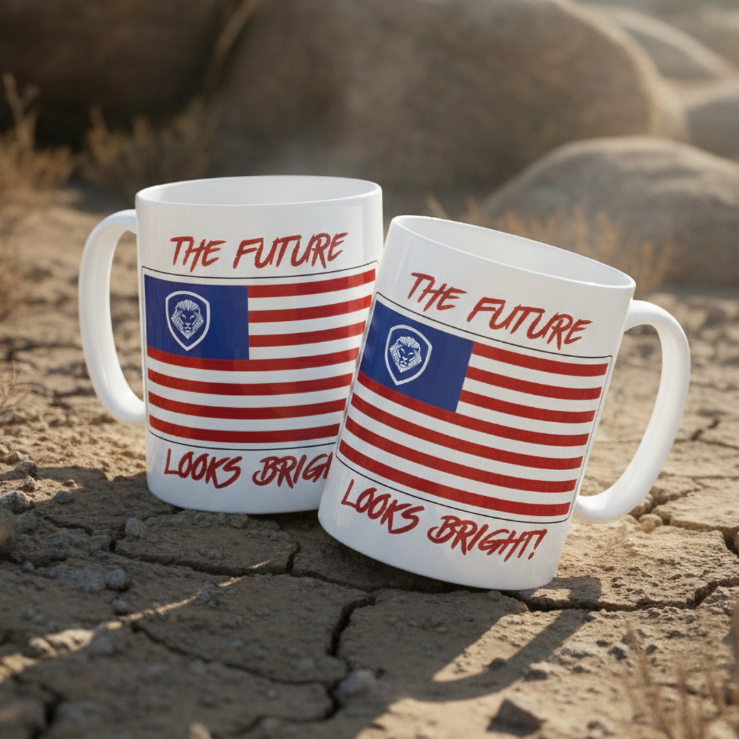 Future Looks Bright VT Americana Flag Mug