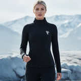 Women's Valuetainment VT Logo Black Performance Full Zip Up Jacket