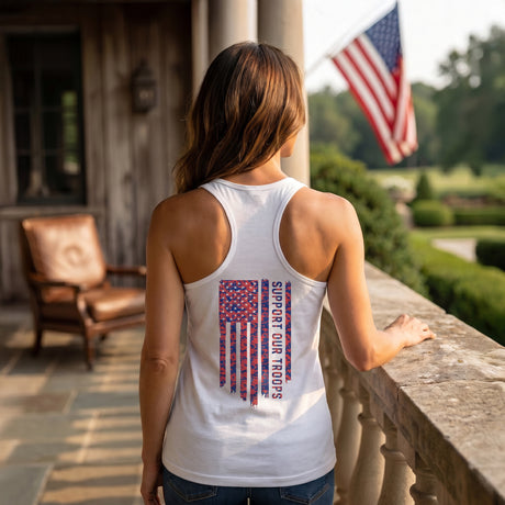 Women's USA Distress Flag Tank Top