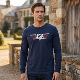 USA Stripe Long Sleeve T-Shirt