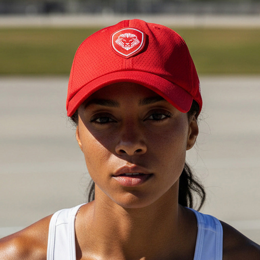 VT Shield Future Looks Bright Red Velcro Performance Perforated Hat