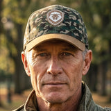 VT Shield Logo Future Looks Bright Camo Brown Snapback Hat