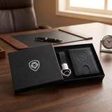 Valuetainment Black Wallet-Keychain Set
