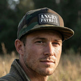 Angry Patriot Patch Flat Bill Snapback Hat