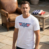 Men's USA Stripe Short Sleeve T-Shirt