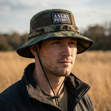 Angry Patriot Camo Bucket Hat