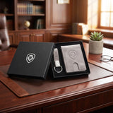 Valuetainment Gray Wallet-Keychain Set