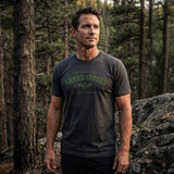 Future Looks Bright Armed Forces Black & Lime Short Sleeve T-Shirt