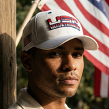 Future Looks Bright USA Valuetainment Rubber Patch White Snapback Hat