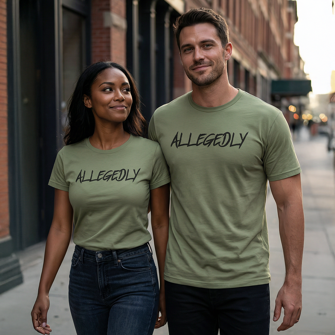 Allegedly Army Green Short Sleeve T-Shirt