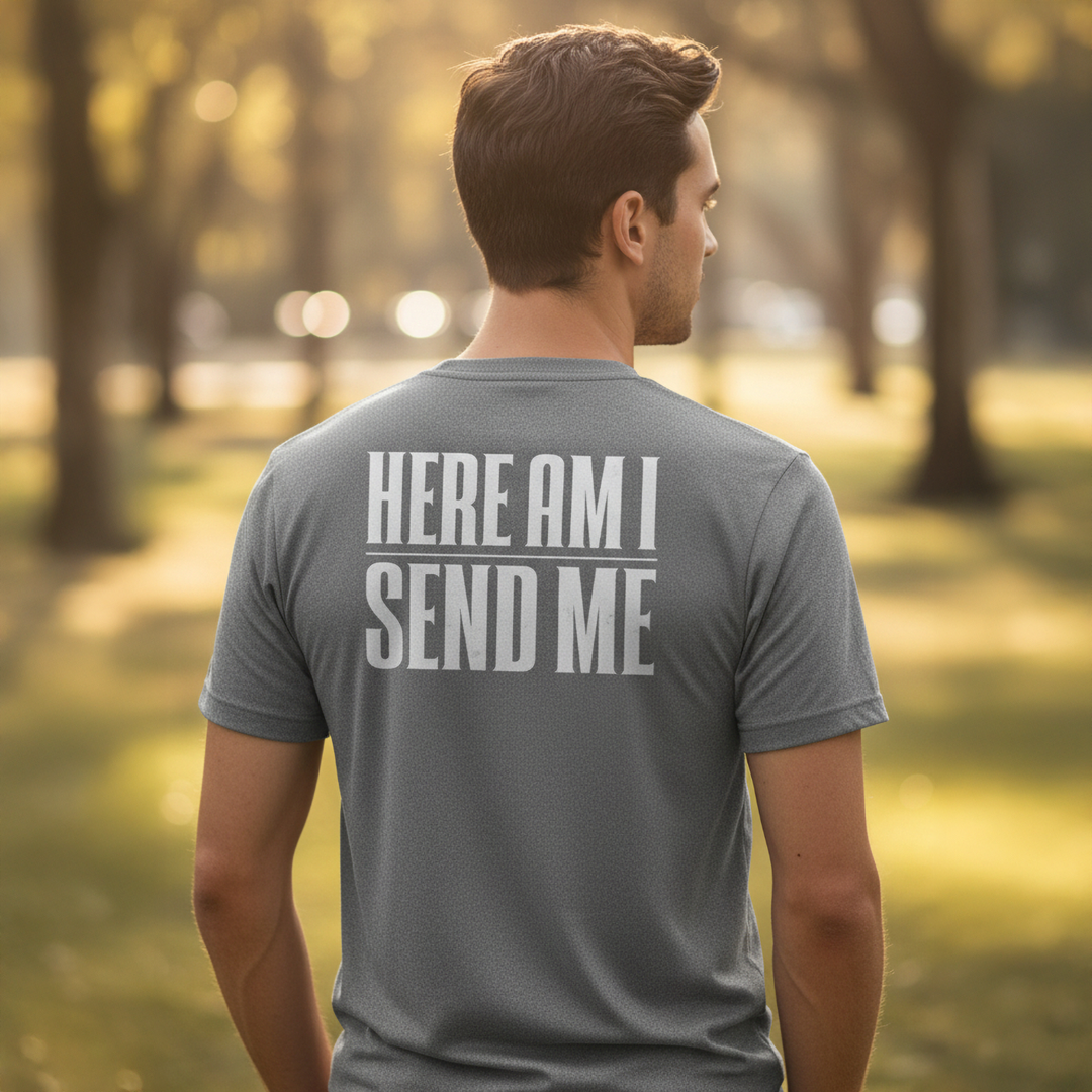 Men's Isaiah 6:8 Here am I Send Me Short Sleeve T-Shirt