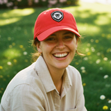 VT Lion Shield Logo Future Looks Bright Red & White Snapback Hat