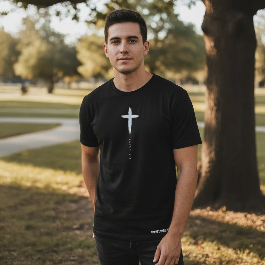 Men's Isaiah 6:8 Here am I Send Me Short Sleeve T-Shirt