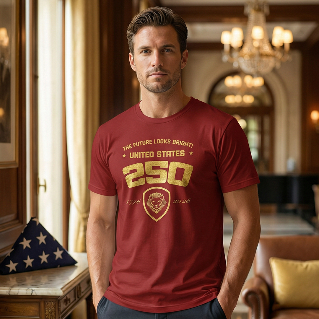 Future Looks Bright USA 250 Gold Short Sleeve T-Shirt