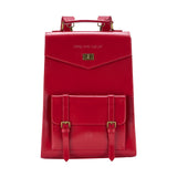 Women's Future Looks Bright Cherry Red Leather Premium Backpack