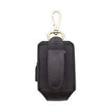 Future Looks Bright Black Embossed Leather Golf Ball and Tee Caddy