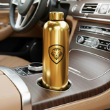 Lion Shield Metallic Gold Stainless Steel 25 oz. Water Bottle