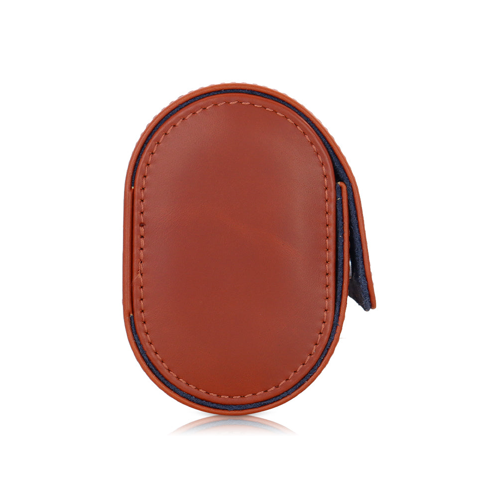 Future Looks Bright Cognac Embossed Leather Single Watch Carrier
