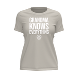 Grandma Knows Everything Grey shirt