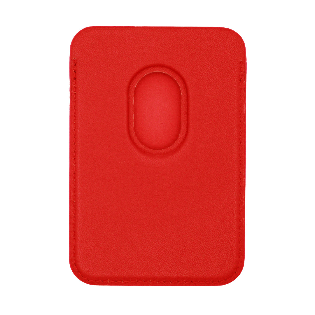 Future Looks Bright Red and Gold Leather RFID Credit Card Holder