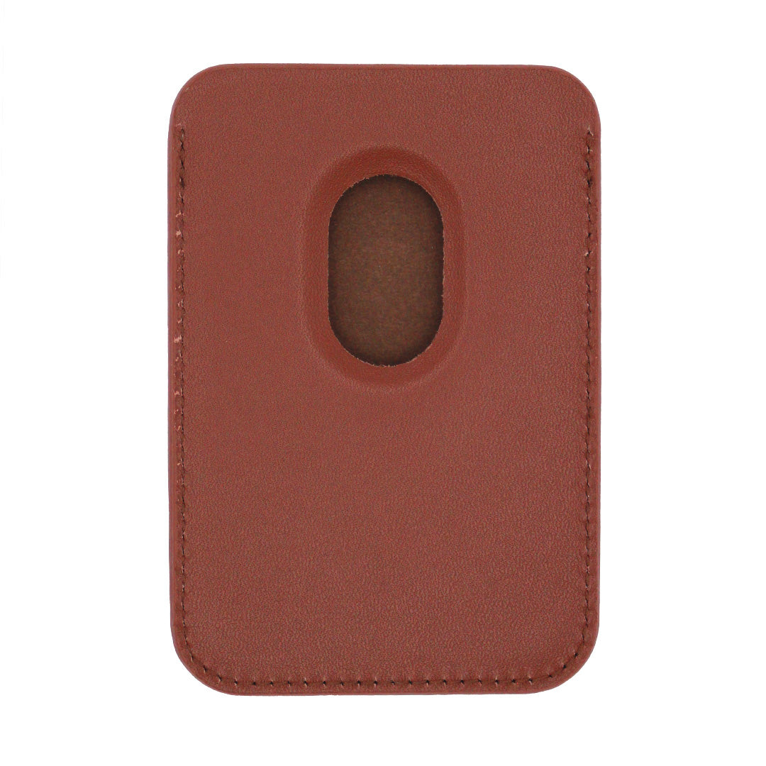 Future Looks Bright Brown Leather RFID Credit Card Holder
