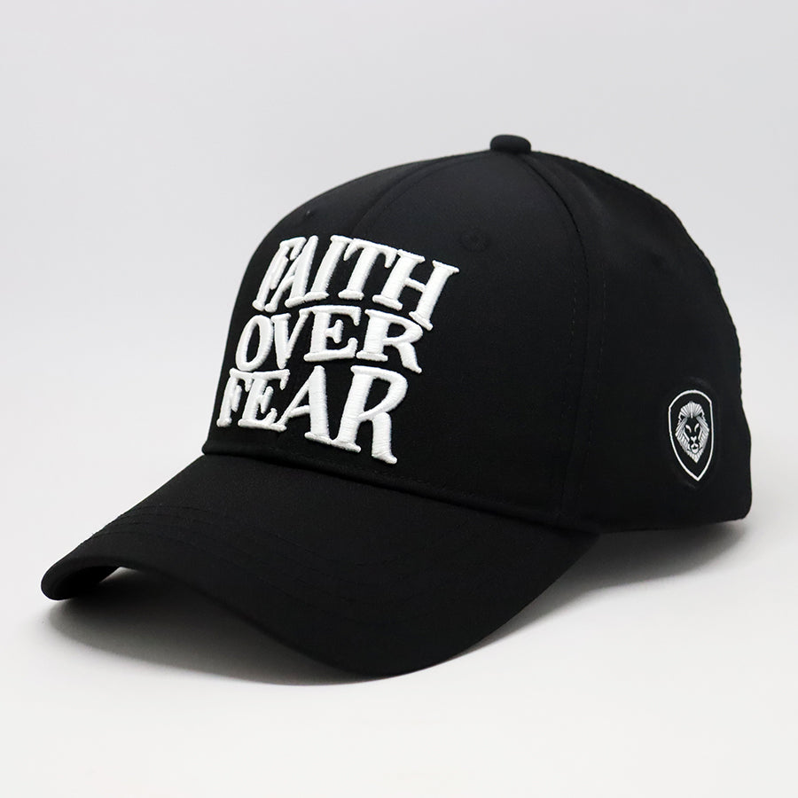 Faith over Fear Hebrews 11:1 Black & White Snapback Hat
