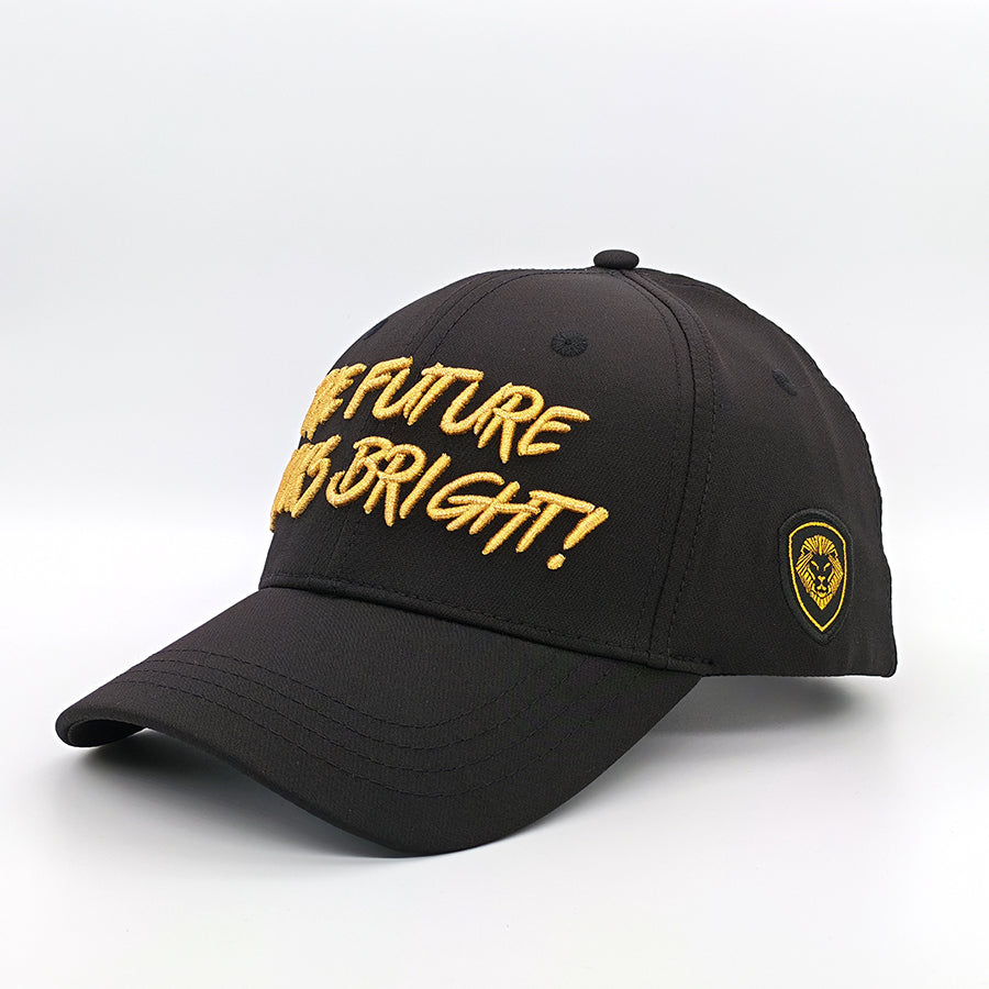 Future Looks Bright Black and Gold Snapback Hat