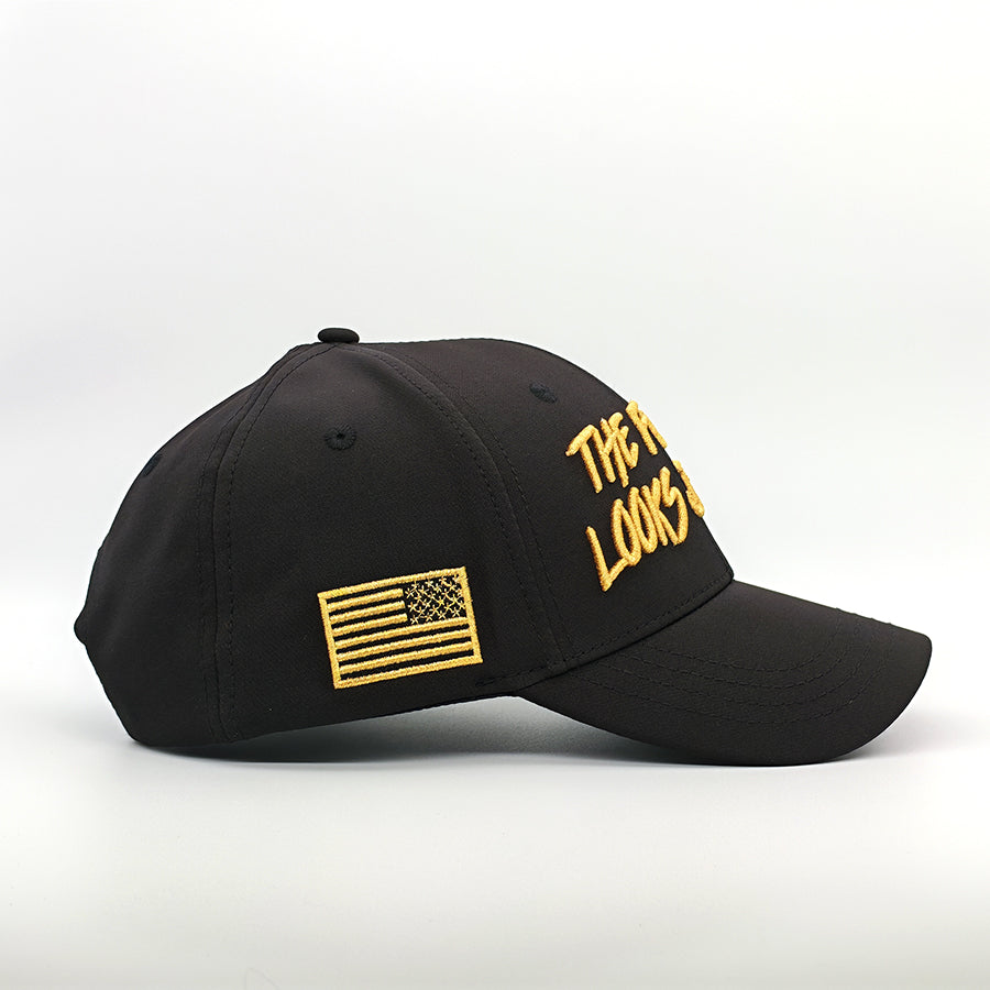 Future Looks Bright Black and Gold Snapback Hat