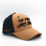 Future Looks Bright Core Beige Black Snapback Hat