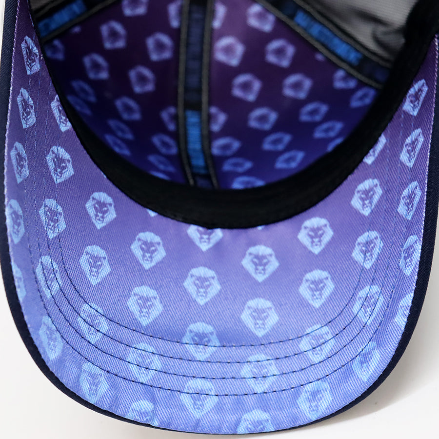 Future Looks Bright Dual Tone Gray and Blue Gradient Logo Snapback Hat