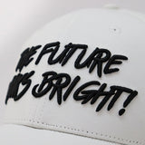 Future Looks Bright White & Black Snapback Hat