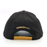 Faith Over Fear Hebrews 11:1 Black and Gold Snapback